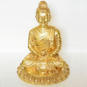 Gautam Buddha brass made antique finish statue