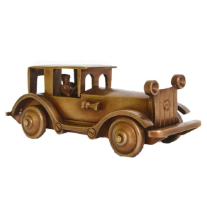 Metal Antique Vintage Car Model Home DÃ©cor Decoration Ornaments Handmade Handcrafted Collections Collectible Vehicle Toys RUs Model Brass Table showpiec