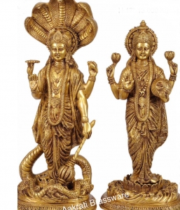 Laxmi Narayan Brass Made Standing Statue