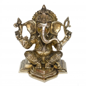 Lord Ganesha decorative brass made statue for Gift/decoration