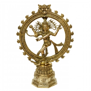 Lord Natraj brass made decorative hand carved event decor statue