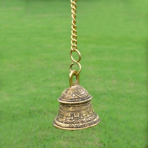 Brass hanging metal bells for religious and decor or gift use
