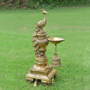 Peacock Brass Diya Or Deepak, Diwali Decoration Lamps, Home Decor, Traditional Indian oil decorative lamps, Auspicious Diya
