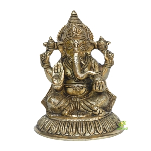 Ganesh Statue, Lord Ganesha Statue,Brass Ganesha Statue, Ganesha for Alter, Vinayak Statue, Hindu Elephant God figure, Ganpati idol