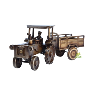 Tractor showpiece made in brass decorative table showpiece for gift at house & office 