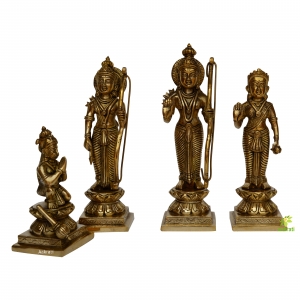 Ram Darbar Family Standing Religious Decor Statue Idol 12