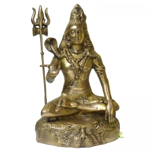 Shiva Statue, Lord Shiva Statue, Mahadev Statue, Trishul, Trident, Hindu God, Adiyogi Statue, Meditating Shiva, Indian Arts, Home Decor Idol