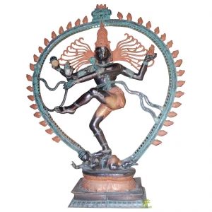 70 inch Brass Dancing Shiva Nataraja Statue | Bronze Finish Shiv Nataraj Idol | Siva Natraja figurine | Lord Shiva Idol