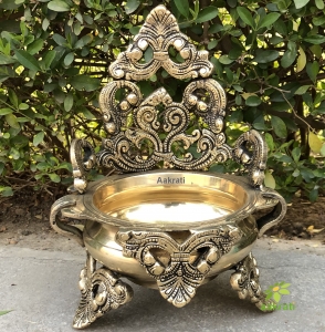 Designer Brass Urli |Urli Decor | Brass Urli | Traditional Bowl | Home Decor Gift | Indian Brass Art