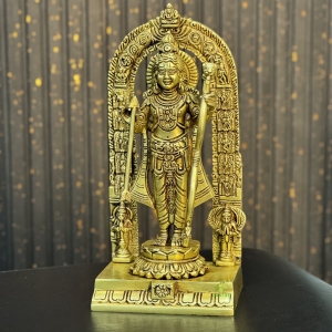 Brass Ram Lalla Statue with Yellow Antique Finish |Religious idols| |Brass Idols| |Ram Lalla| |Home decor| 