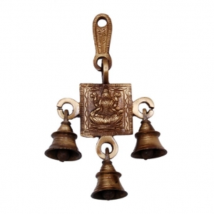 A pair of door hanging bells crafted with goddess Lakshmi
