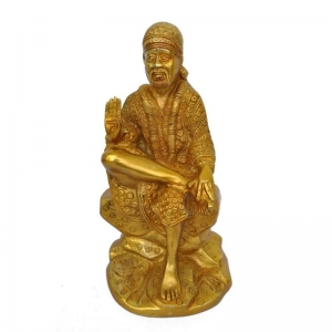 Lord saai baba Hindu Deity brass metal statue