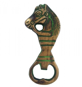 Horse shape brass metal made bottle opener